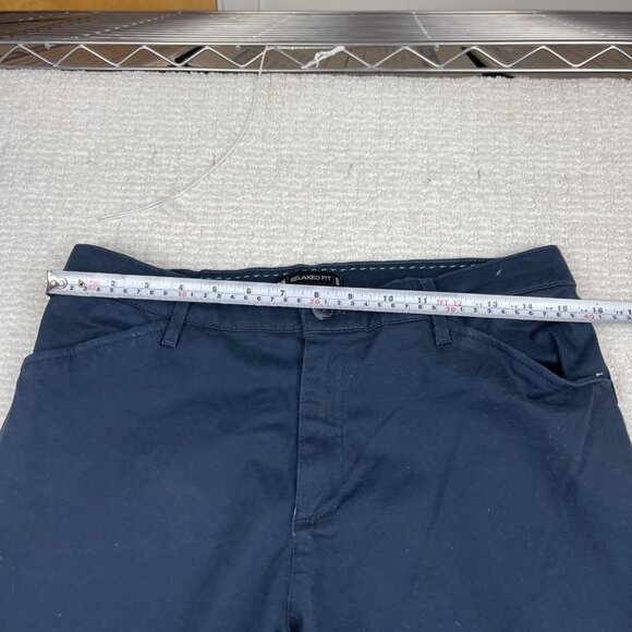 Lee Relaxed Fit 1889 Pants Womens Size 10 Medium Straight Leg Navy Blue Read - Picture 12 of 16